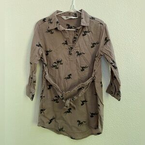 H&M • unicorn shirt dress